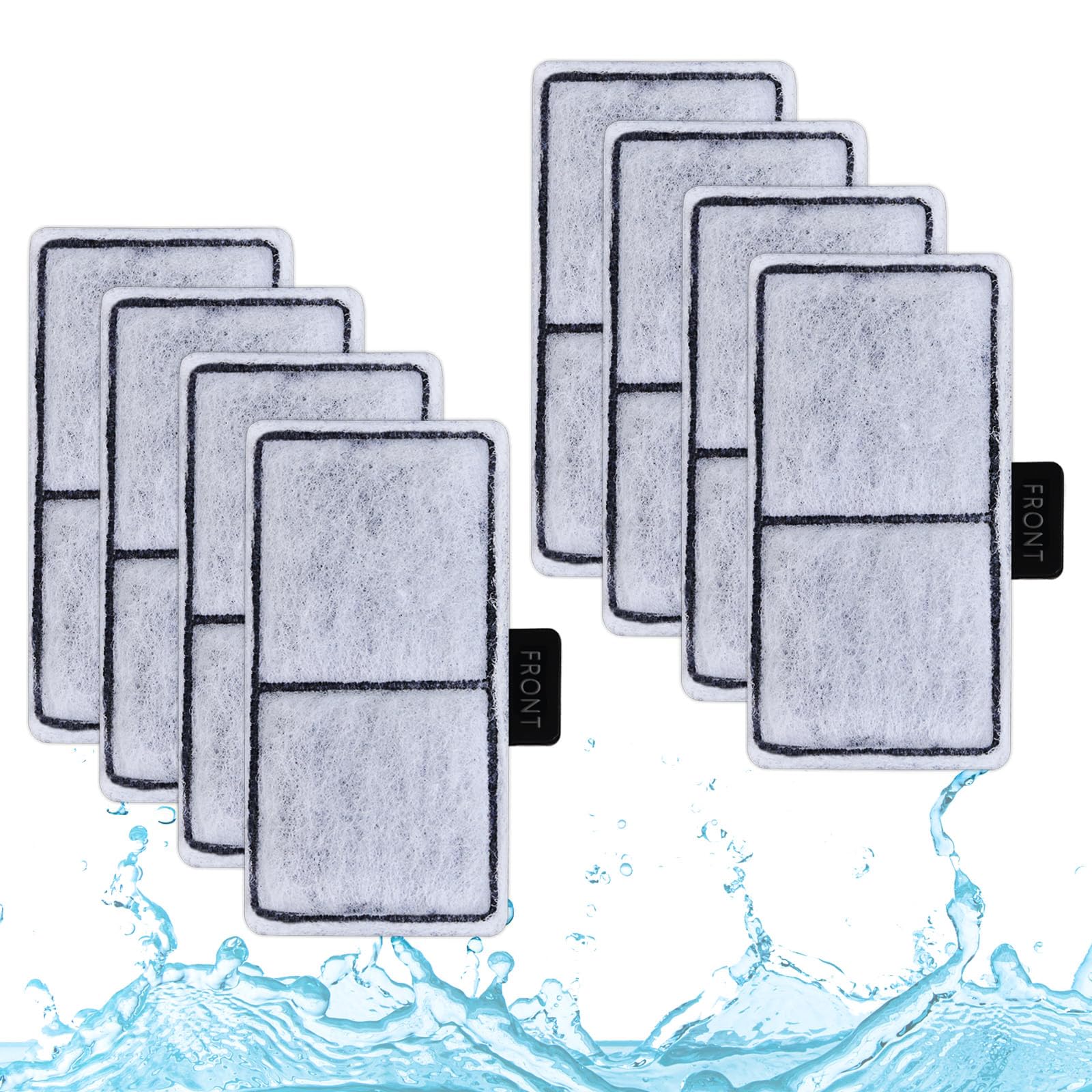 Hedday 8 Packs Filter Cartridge Compatible with Top Fin EF-S Element,8 Packs Aquarium Filter for BF5 BETTAFLO,EF-S Filter Cartridges Compatible with