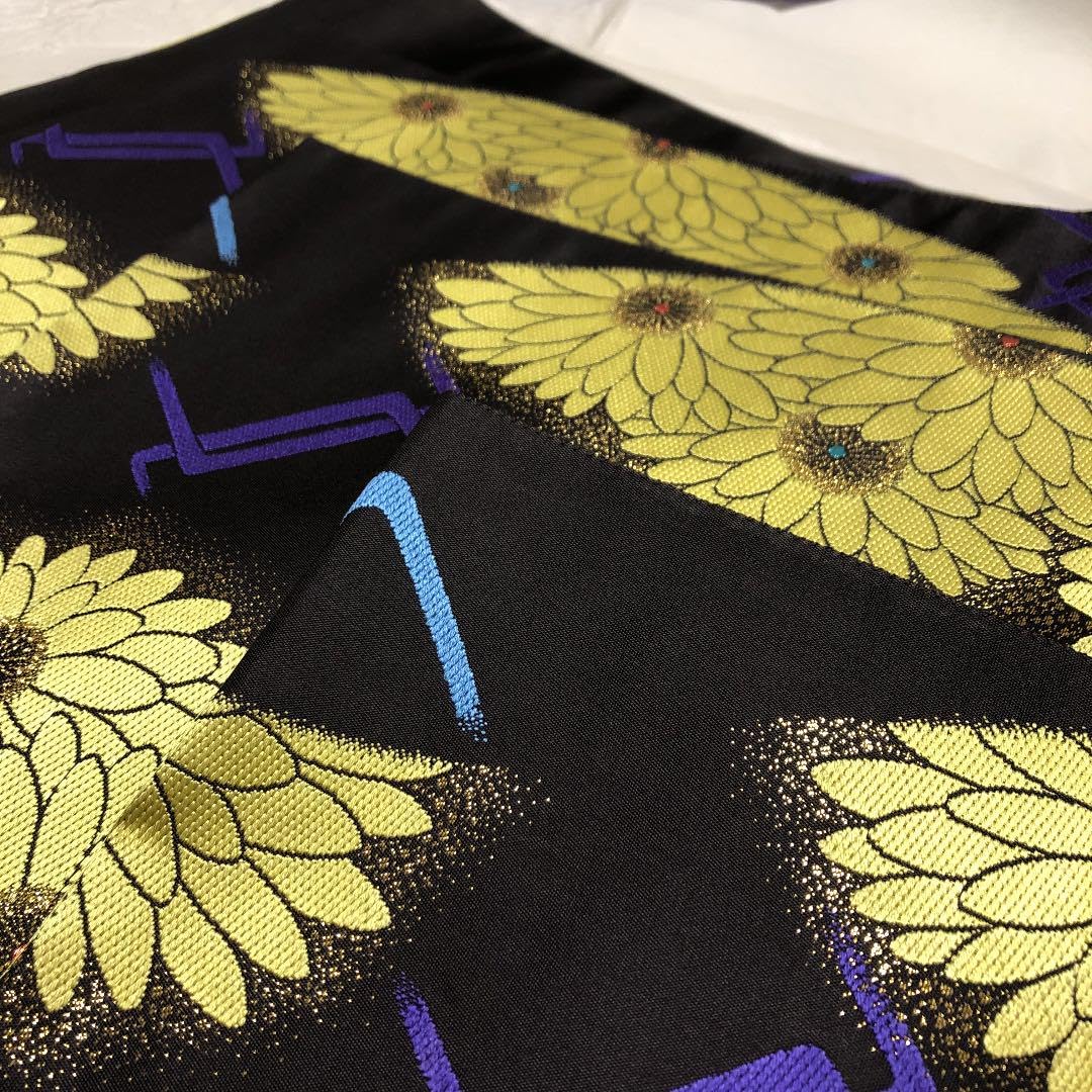 Amazon.co.jp: 高島織物 袋帯 流れる菊花 着物 和装 : ファッション