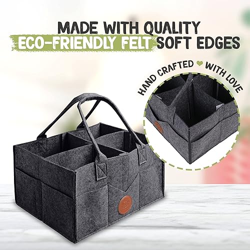 Miniatura 8 de KeaBaies - Cambiador de pañales portátil y organizador de pañales para bebé, tapete cambiador plegable impermeable para bebés, organizador grande