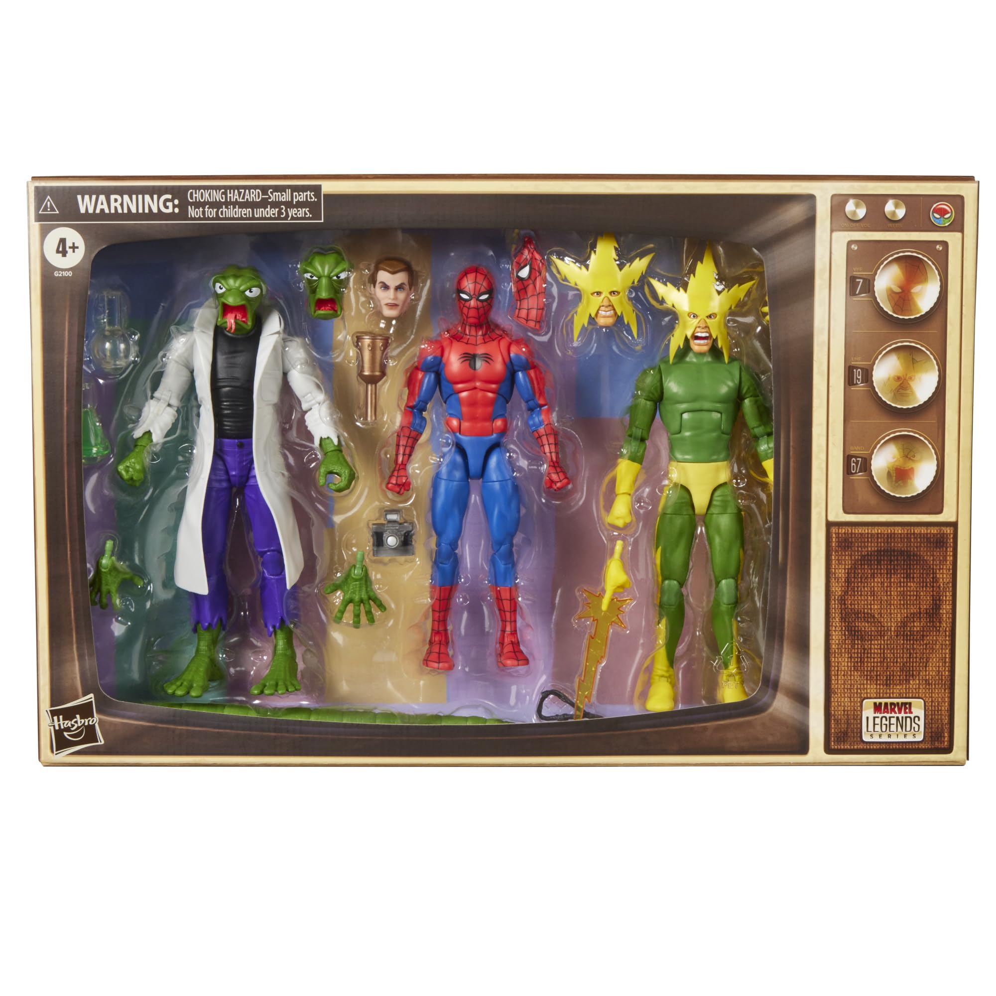 Hasbro Marvel Legends Series Spider-Man / Jaszczurka/Electro kolekcjonerska figurka 15 cm G2100 autentyczna