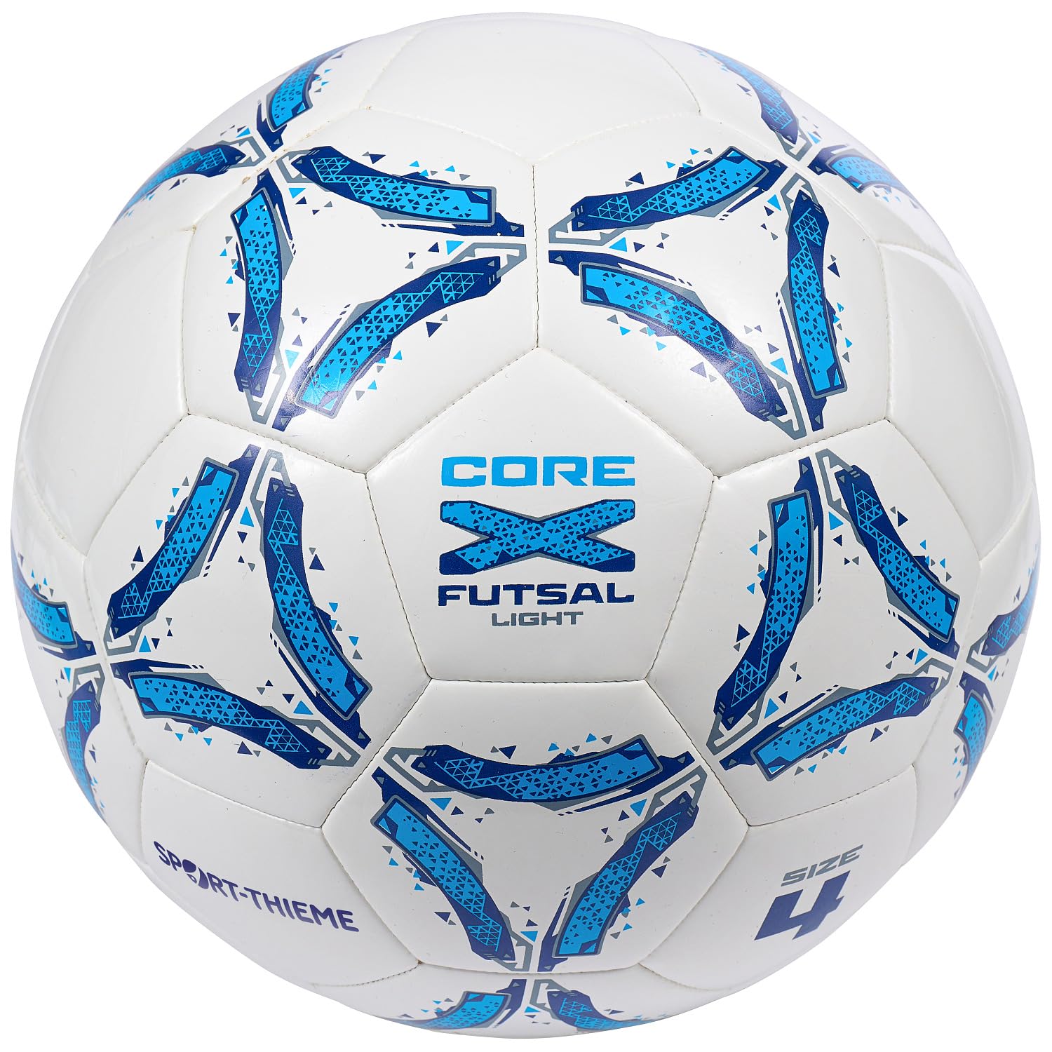Sport-Thieme Futsalball CoreX Kids Light | Jugendtrainingsball | Reduziertes Sprungverhalten | Größe 4 | 350 g | Genäht | PU-Material