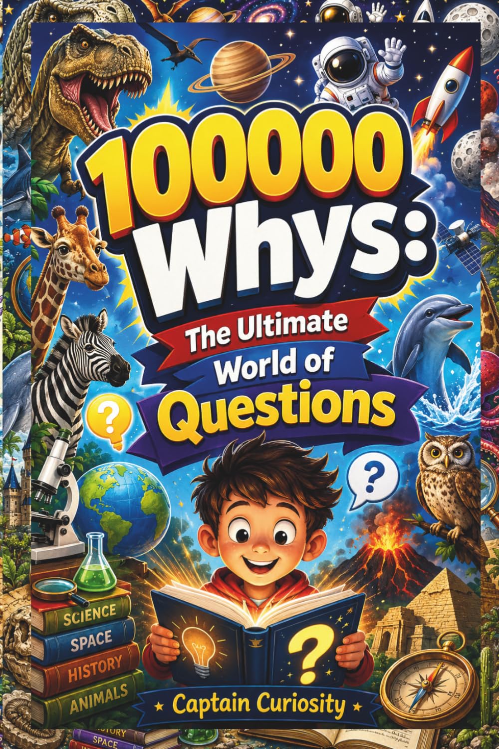 100000 Whys: The Ultimate World of Questions: A Children's Encyclopedia of Amazing Facts, Big Questions, Science, Space, Nature, History, Animals, and Incredible Discoveries