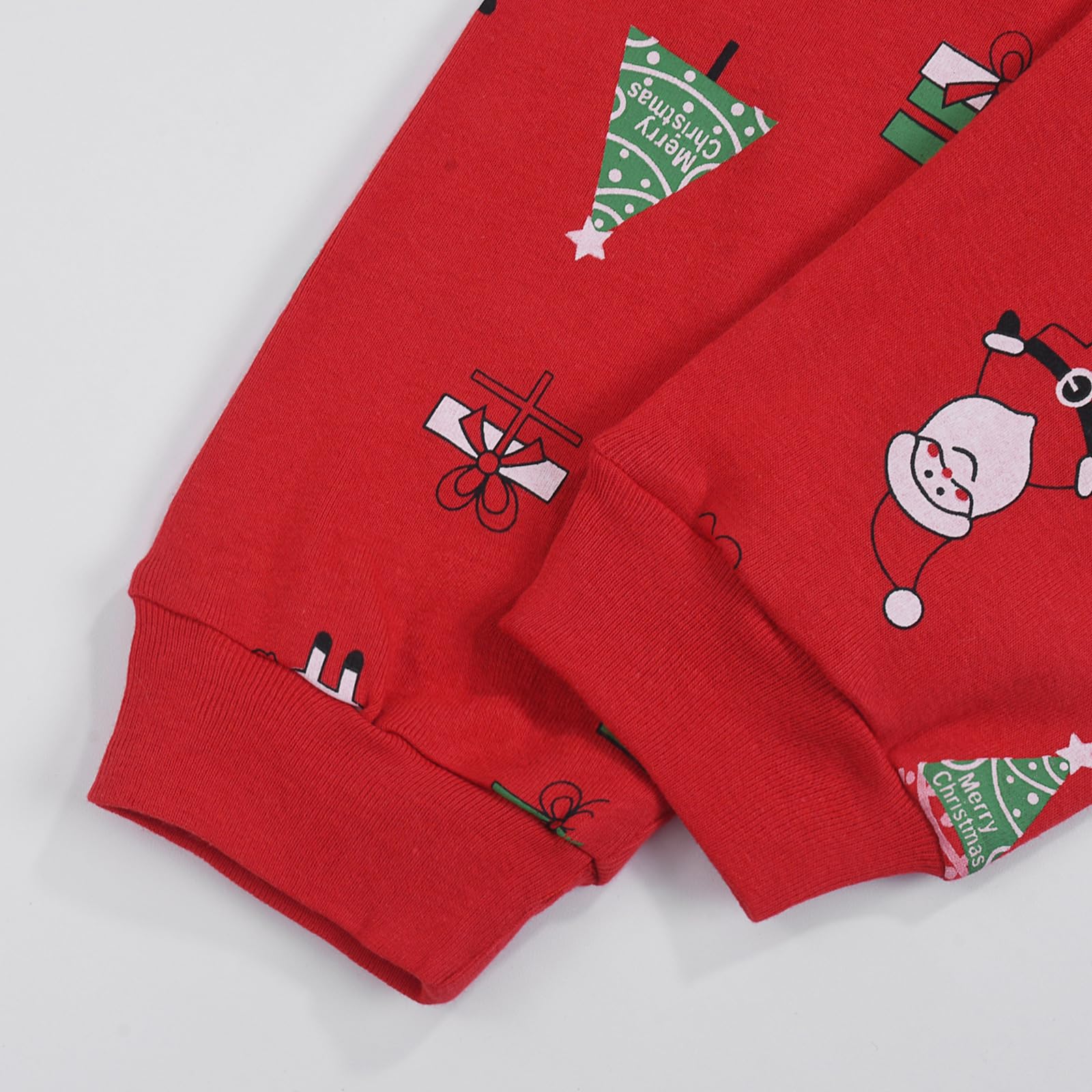 Gumyoss Pigiama di Natale per Bambini Pigiama per Bambine Maniche Lunghe Cotone Due Pezzi 2-12 Anni