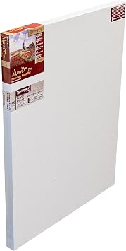 MASTERPIECE 44057 Monet Pro 1.5" Deep Vintage L22U Belgian Linen 12.0 oz Acrylic Primed Linen Stretched Canvas 24" x 36"