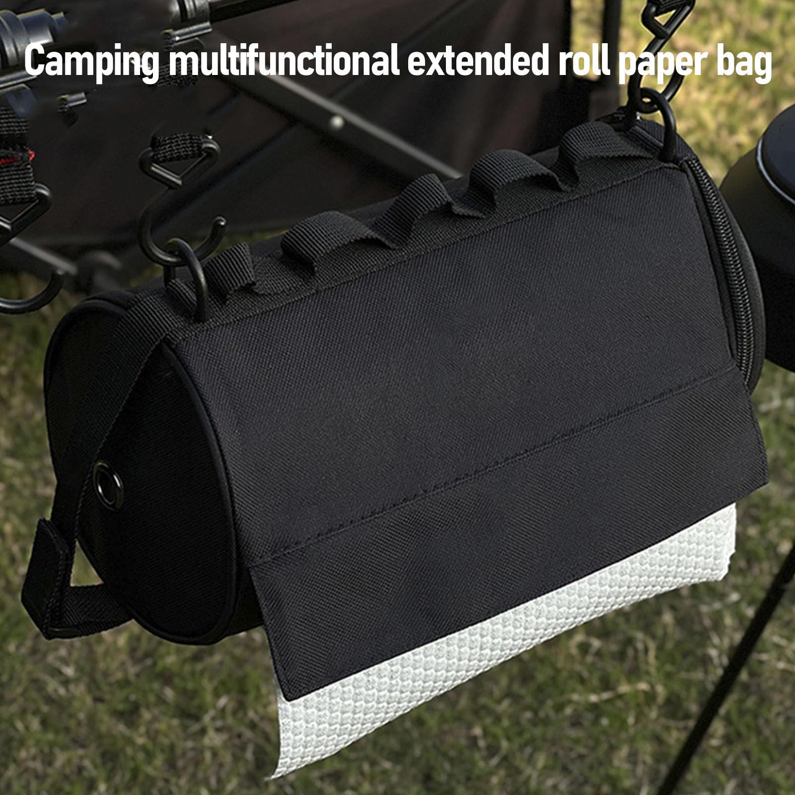 Hanging Toilet Paper Holder,Outdoor Paper Towel Holder Paper Dispenser Camping Bathroom Accessories Reusable Storage Bag for Travel, Boating, Hiking