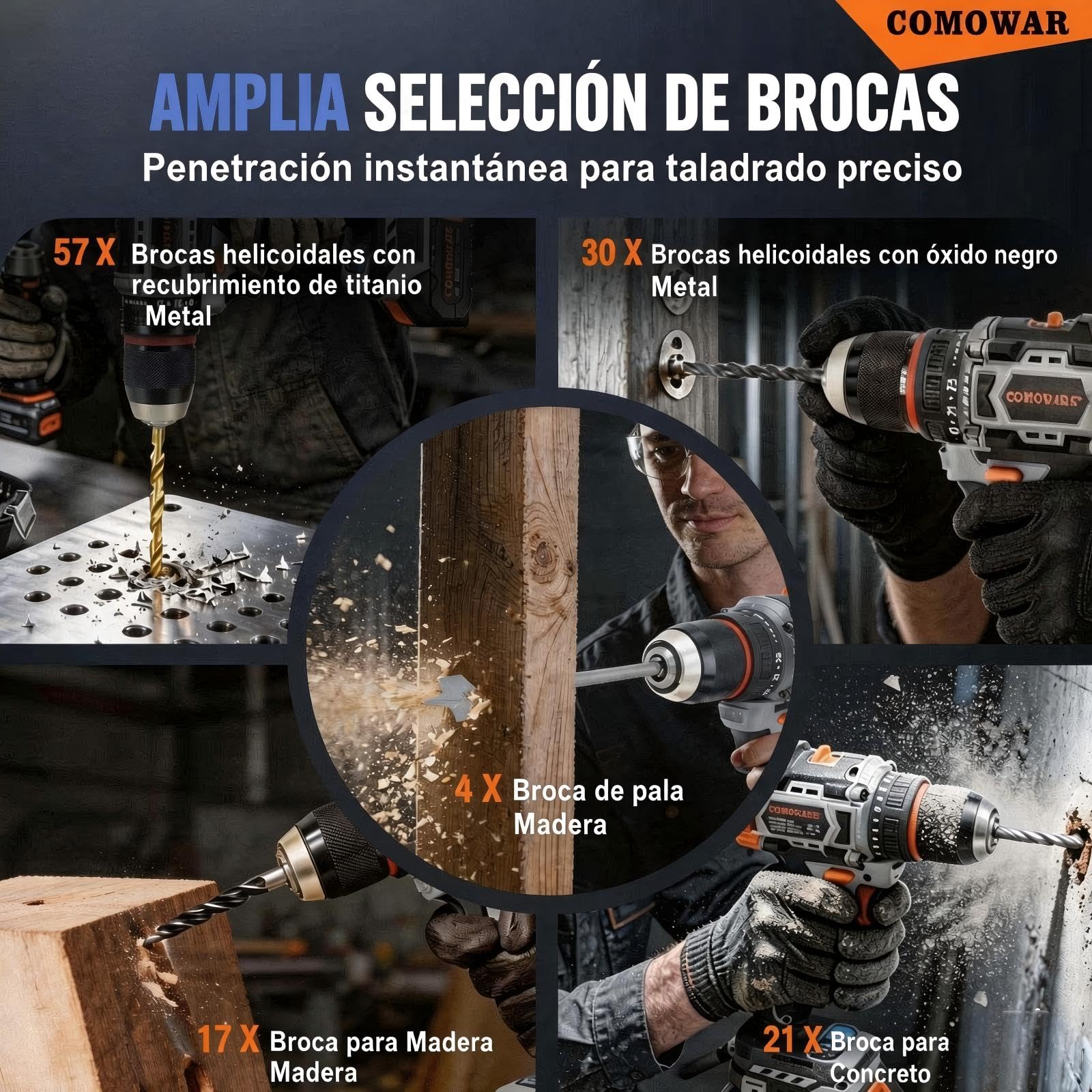 COMOWARE Drill Bit & Screwdriver Set - 246 Pcs -3 COMOWARE Drill Bit & Screwdriver Set - 246 Pcs -3