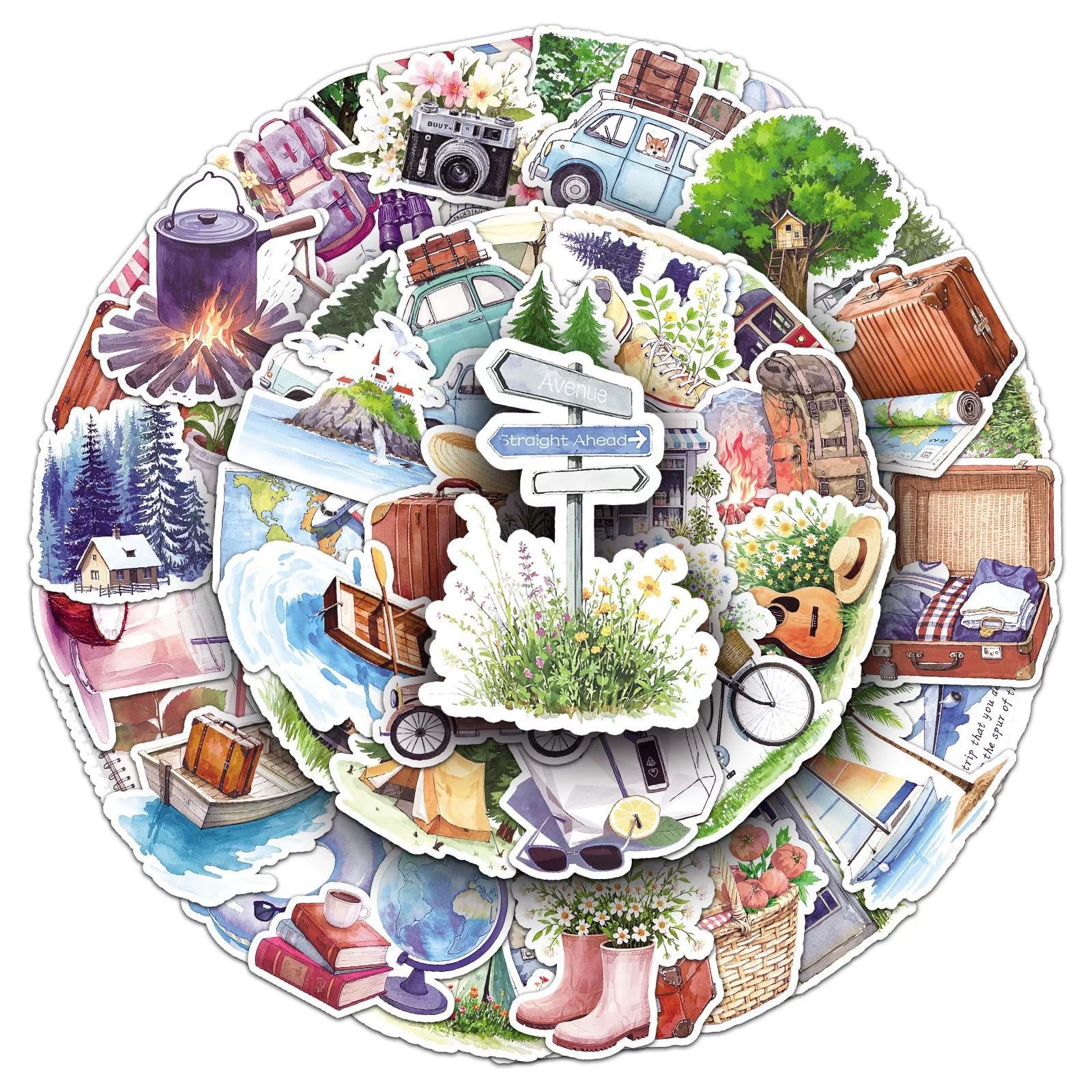 50 Pizza Aufkleber Set - Niedliche Vinyl-Sticker Für Auto, Laptop & Skateboard