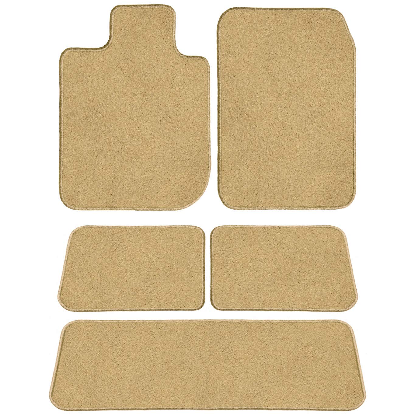 Photo 1 of **NON-REFUNDABLE**NO RETURNS**PARTS ONLY*** 
**STOCK PHOTO FOR REFERENCE ONLY**UGG Bailey D3599A-LSB-BGE Three Row Set Custom Fit Floor Mats For Select Volkswagen Routan Models - BLACK