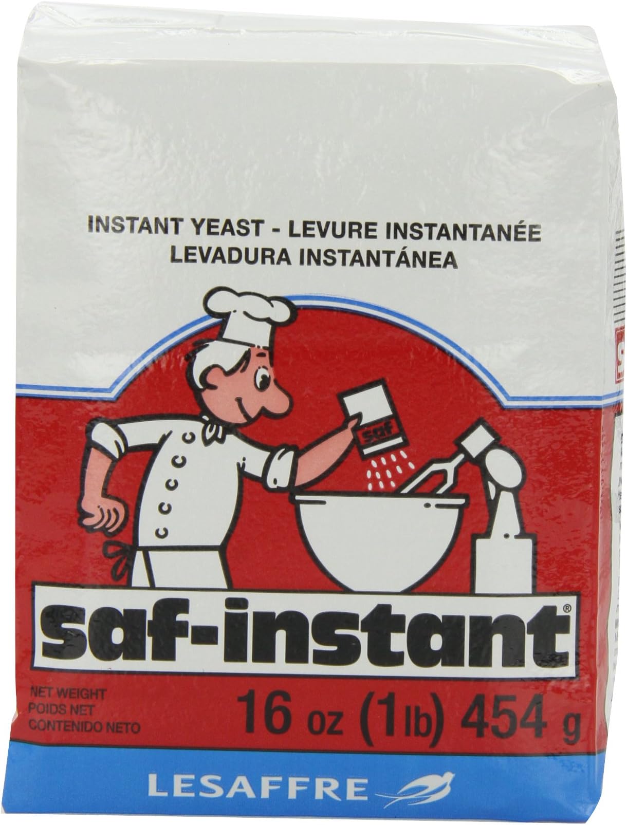 Saf Instant Yeast, 1-Pound Pouches (Pack of 4)