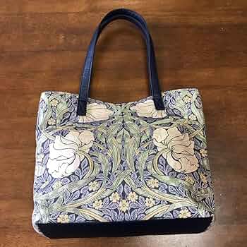 ෆ˚*川島織物ウィリアムモリス˚*ピンパーネルリングハンドルバッグ˚* ෆ˚*川島織物ウィリアムモリス˚*ピンパーネルリングハンドル