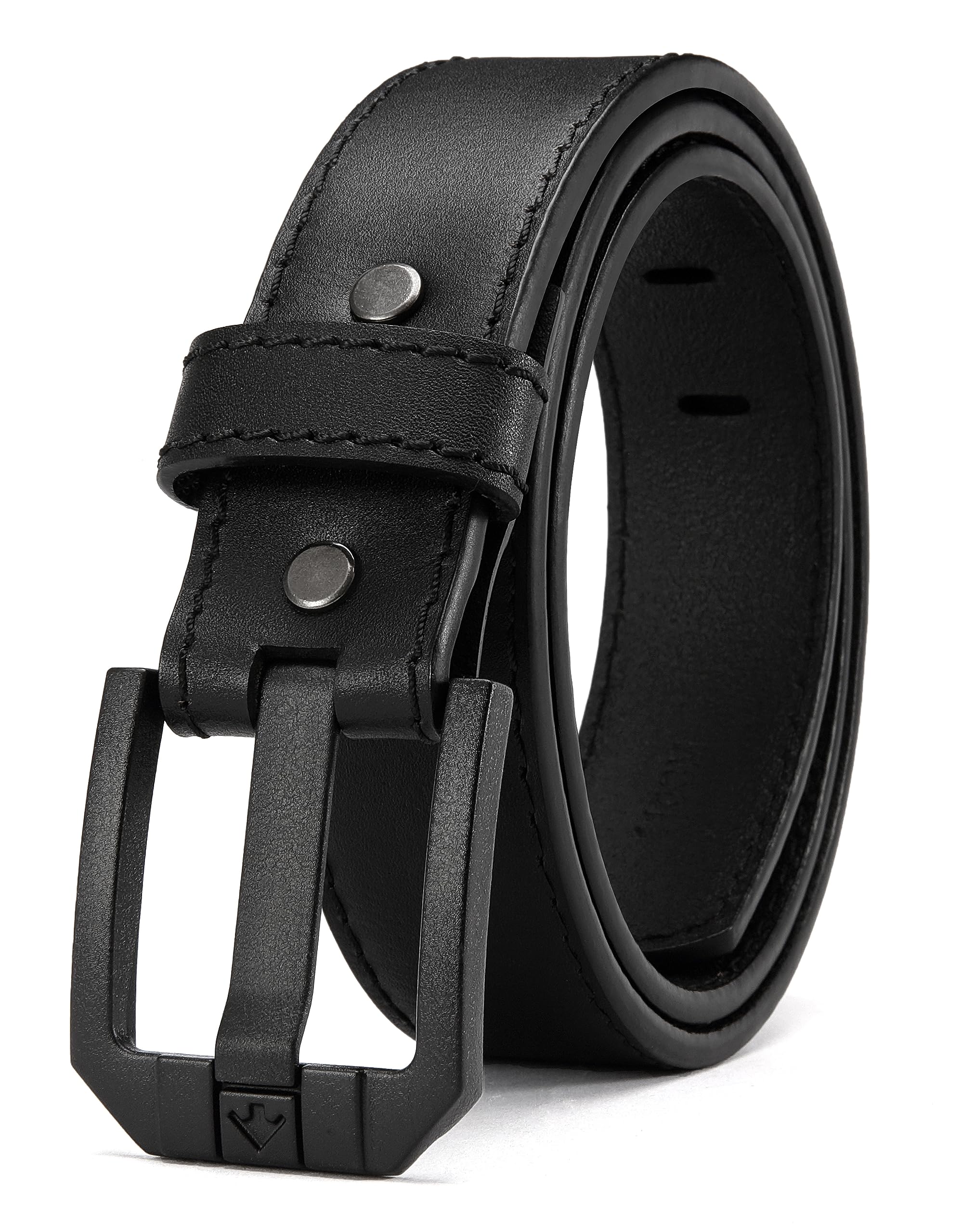 YOETEY Genuine Leather Gun Belt for Men Concealed Carry - 1.5