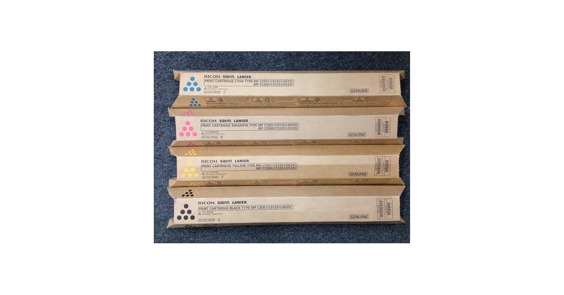 Amazon.com: Genuine Ricoh 841578 841421 841422 841423 Ricoh