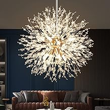 Lustres de cristal modernos, lustres semi-encaixados, lustres de 8 dentes cromados, lustres de aço inoxidável para a entrada do quarto, cozinha da entrada do corredor, sala de estar