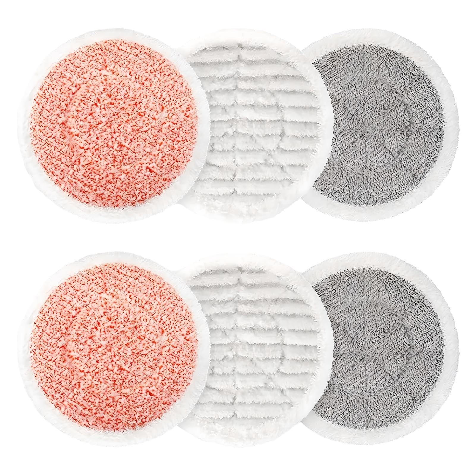 FDKJOK6pcs Replacement Steam Mop Pads for Shark S7000 Steam Mop, Reusable Steam & Scrub All-in-One Cleaning Pads, Scrubbing and Sanitizing Rotating Power Pads for All Sealed Hard Floors(Multicolor)