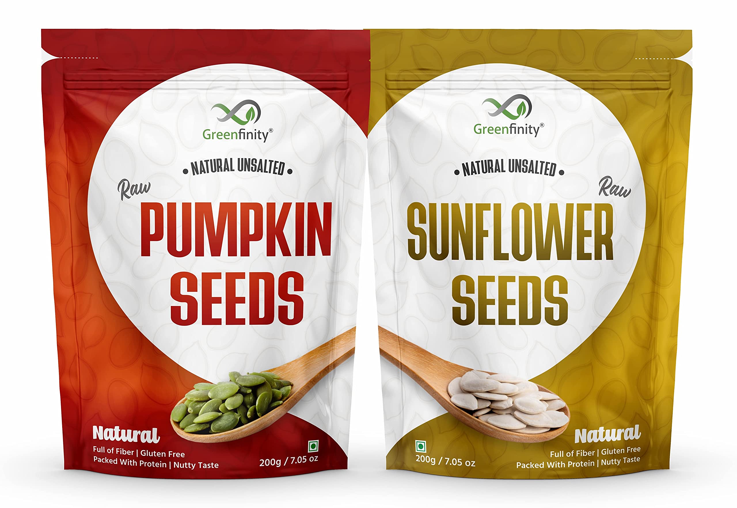 GreenFinity Raw Pumpkin, Sunflower Seeds (Immunity Combo) Pack of 2-200g. (B0917TY44W) Amazon Price History, Amazon Price Tracker
