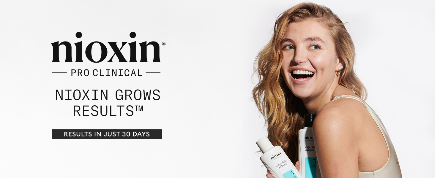 Nioxin Scalp + Hair Thickening System Kits | For Natural, Colored, & Damaged Hair with Light to Progressed Thinning | Strengthen & Boost Hair Density with Niacinamide & Biotin | 3 Month Supply