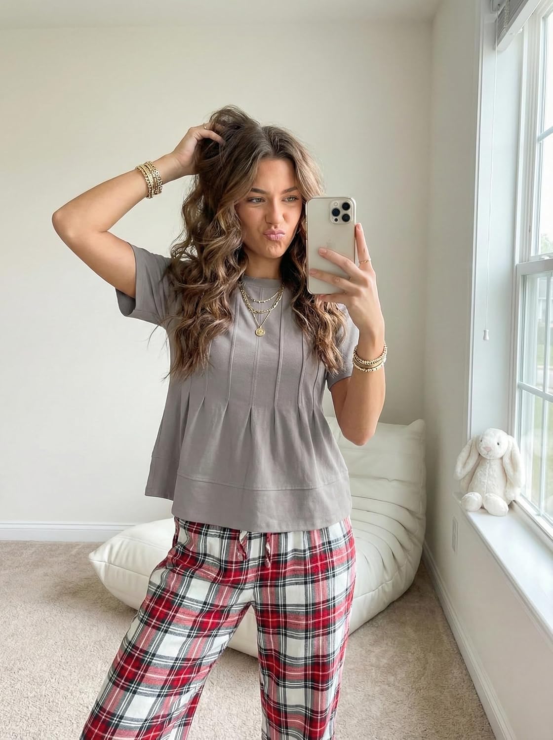 LOMON Spring Peplum Tops for Women Babydoll Pleated Short Sleeve Crop Swing Shirts Blouses Trendy Casual Clothing 2026 - Image 4