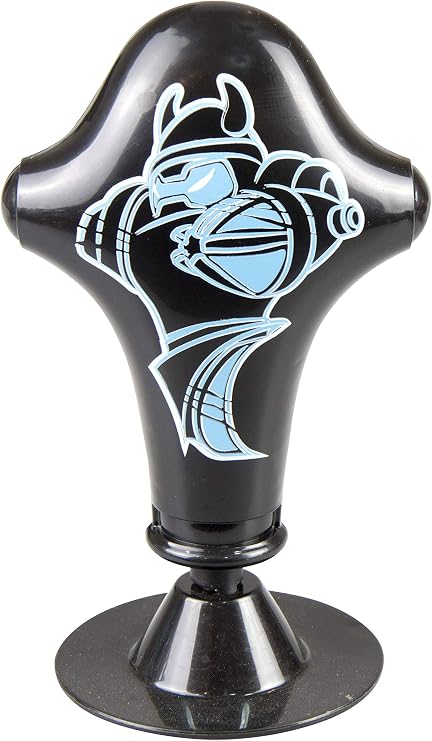 YCOO Robo Kombat Viking Single-Pack Hilarious Battling Robots with Cool Punching Sound Effects and 5 Actions(Blue/Grey/Black) Include Punching Bag