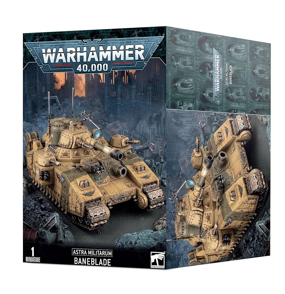 Warhammer 40,000 Baneblade プラモデル Amazon.com: Games Workshop Warhammer 40K: Astra Militarum