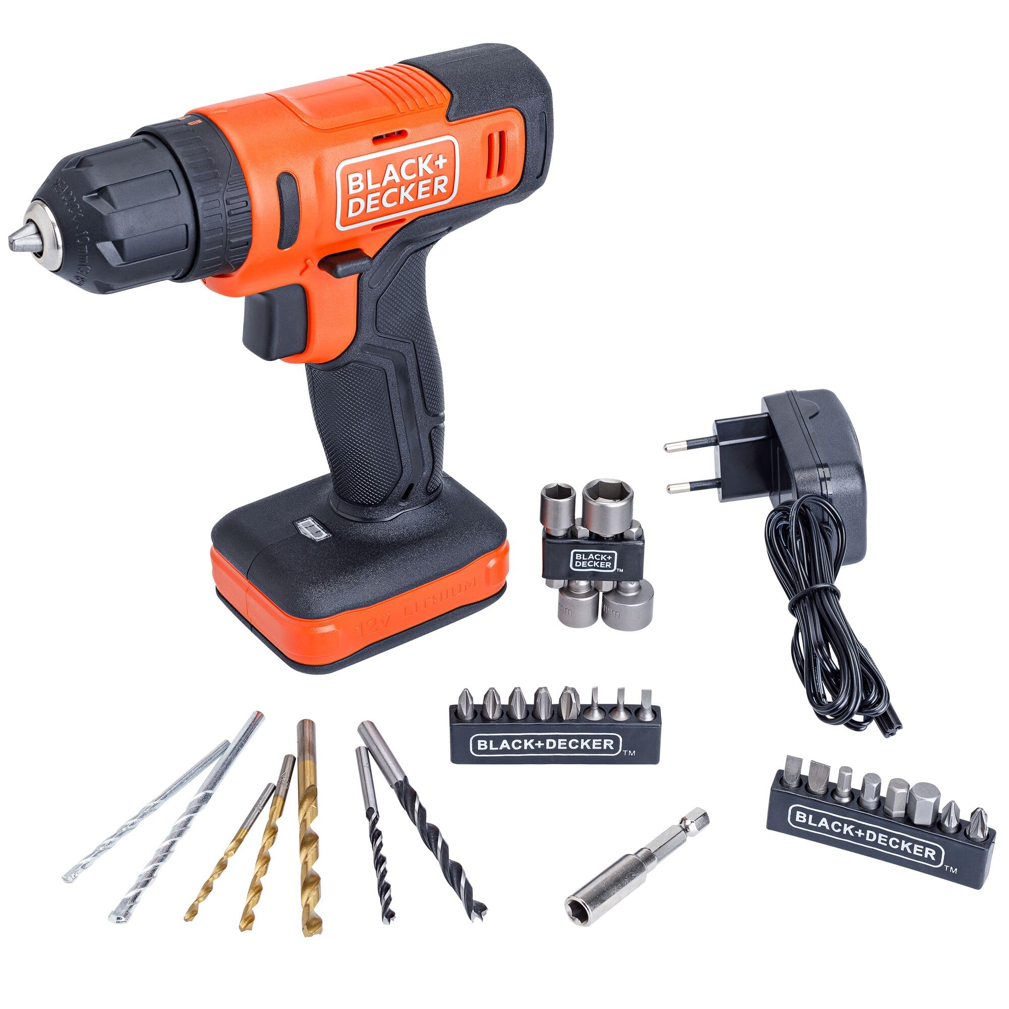 BLACK+DECKER Parafusadeira e Furadeira de Impacto 10mm 12V