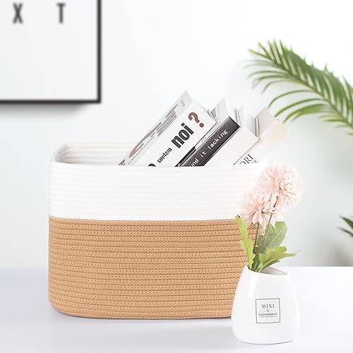 Miniatura 2 de MINTWOOD Design Paquete de 3 cestas de almacenamiento para estantes, sala de juegos y aula, cesta de libros, cubos de almacenamiento decorativos,