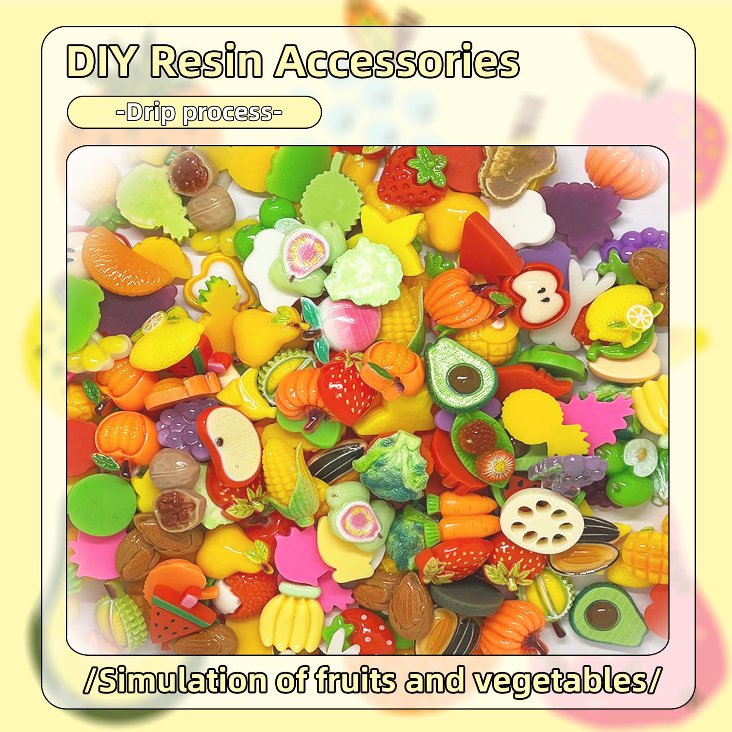 100 Ciondoli A Forma Di Ciambella In Resina - Per Artigianato E Decorazioni | Colorati E Piatti