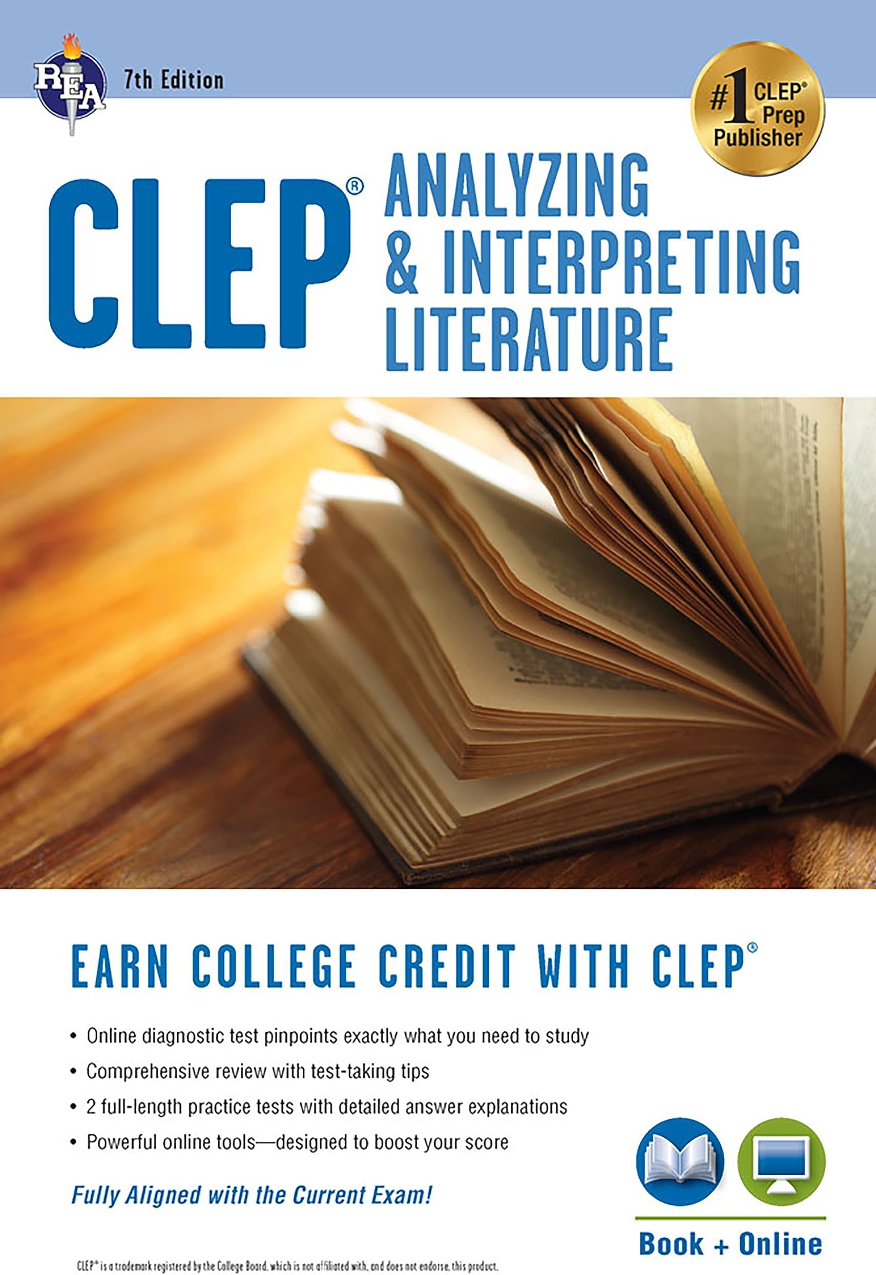 CLEP® Analyzing & Interpreting Literature Book + Online (CLEP Test Preparation)