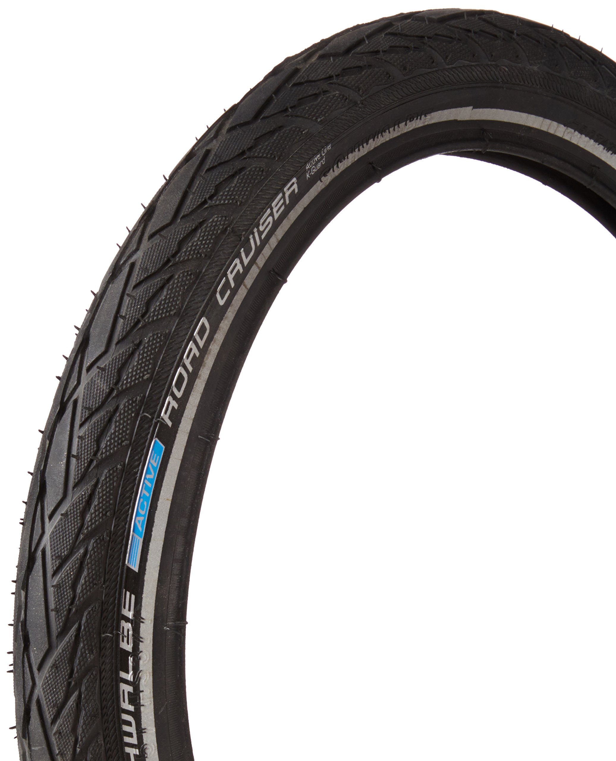 Schwalbe Road Cruiser Active Line Twin Skin K-Guard SBC Wired Tyre - Reflex Black, 16 x 1.75 Inch