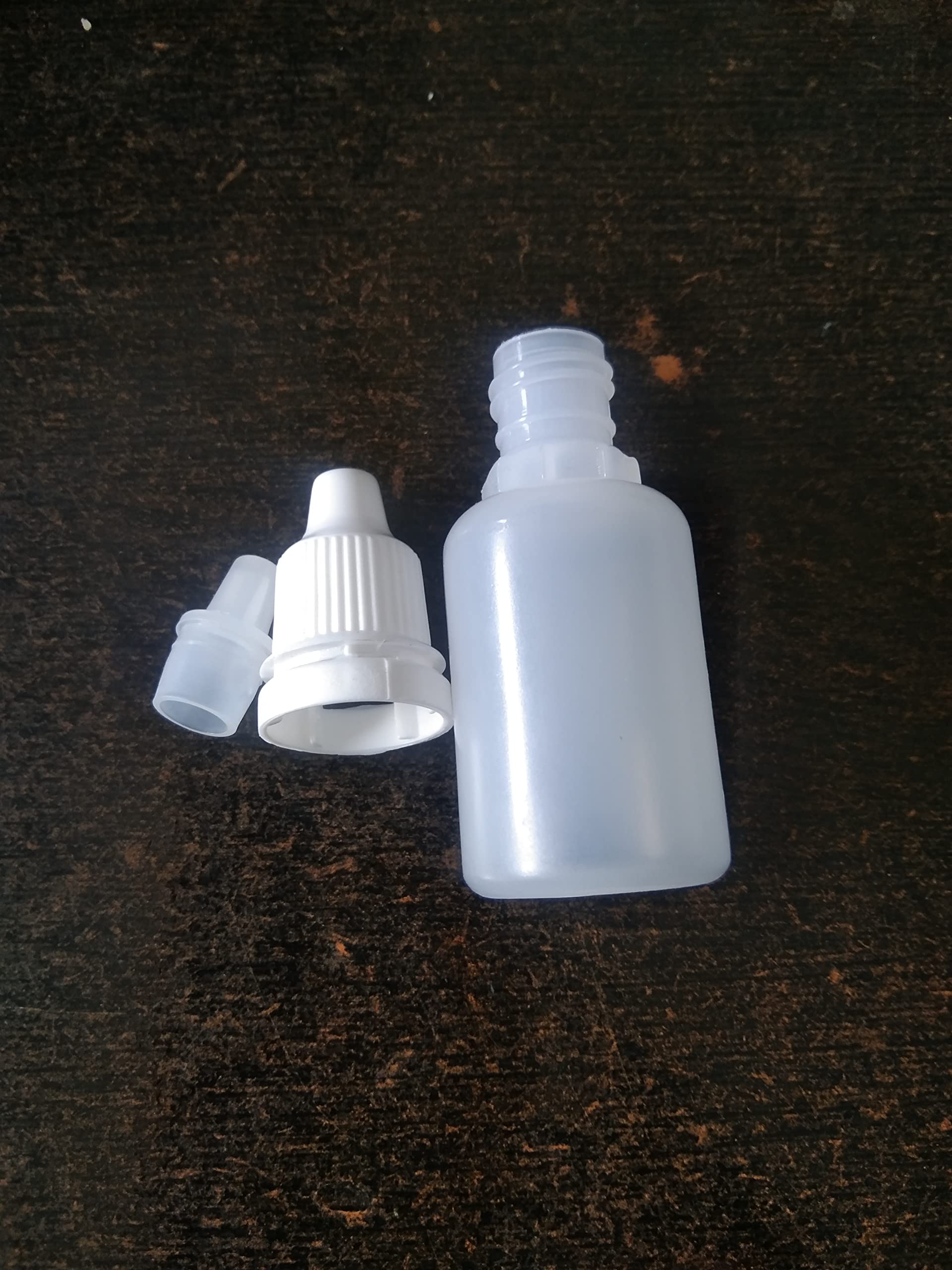 GG Plastic Homeopathic Medicine bottles | HDPE Pure White 15 ML Droppers with inner and cap(100 pieces)-image-35
