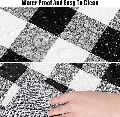 Miniatura 6 de 3 fundas de mesa de picnic con fundas de banco, para interiores y exteriores, cubierta de mantel ajustable para caravana, camping, artículos