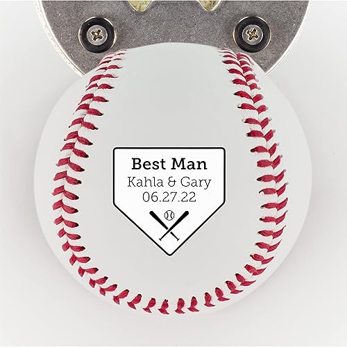 Miniatura 2 de Abridor de botellas de béisbol, padrinos de boda, regalo impreso para el padrino de béisbol personalizado, tamaño oficial, propuesta de boda