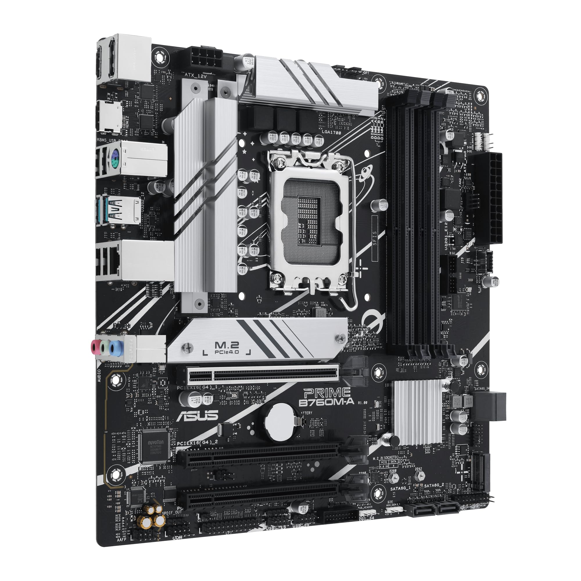 Asus Prime B760M-A-Csm - Motherboard - Micro Atx - Lga1700-Sockel - B760 Chipsatz - Usb 3,2 Gen 1, Usb 3,2 Gen 2, UsB-C 3,2 Gen 1 - 2,5 Gigabit Lan -