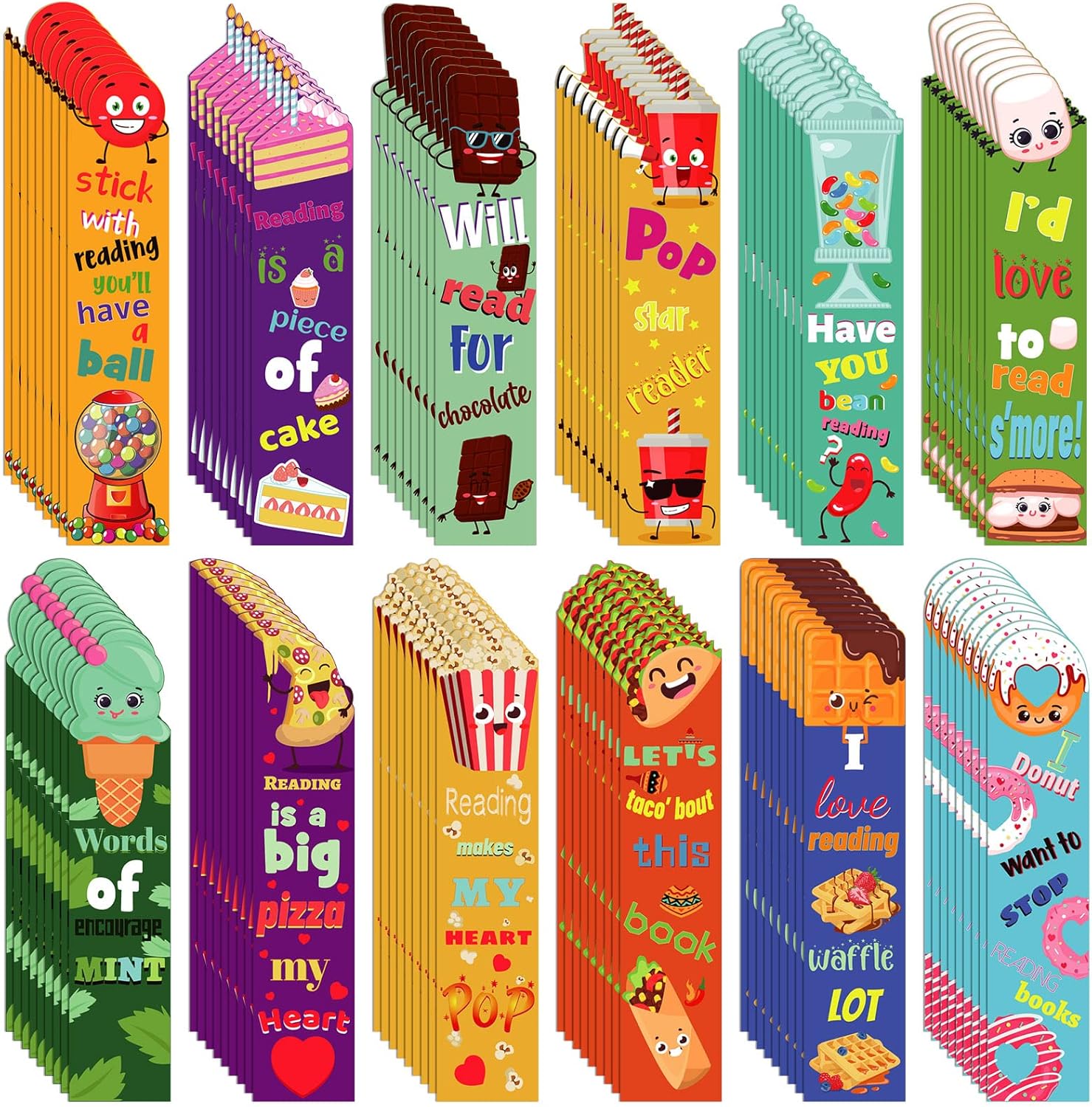 Fainne Scented Bookmarks for Kid Fruit Scratch and Sniff
