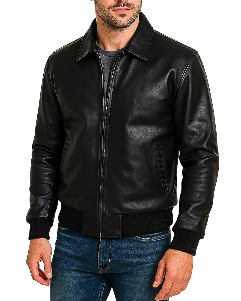III-Fashions Mens Casual Vintage Motorcycle Riding Real