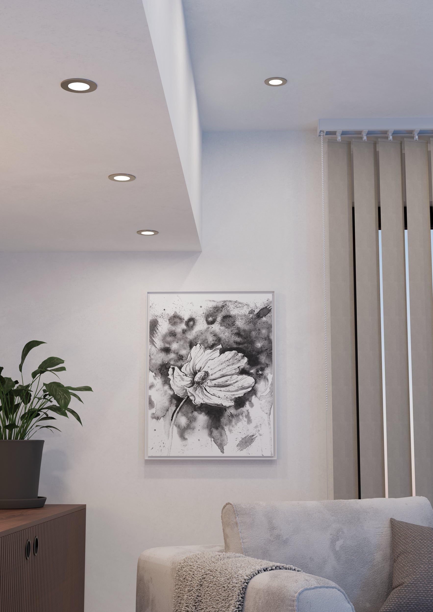 Eglo connect.z Smart-Home set di 3 faretti da incasso per bagno a LED Fueva | 6-Z, Ø 8,8 cm, ZigBee, Alexa, bianco caldo-bianco freddo, dimmerabile, metallo argento, IP44