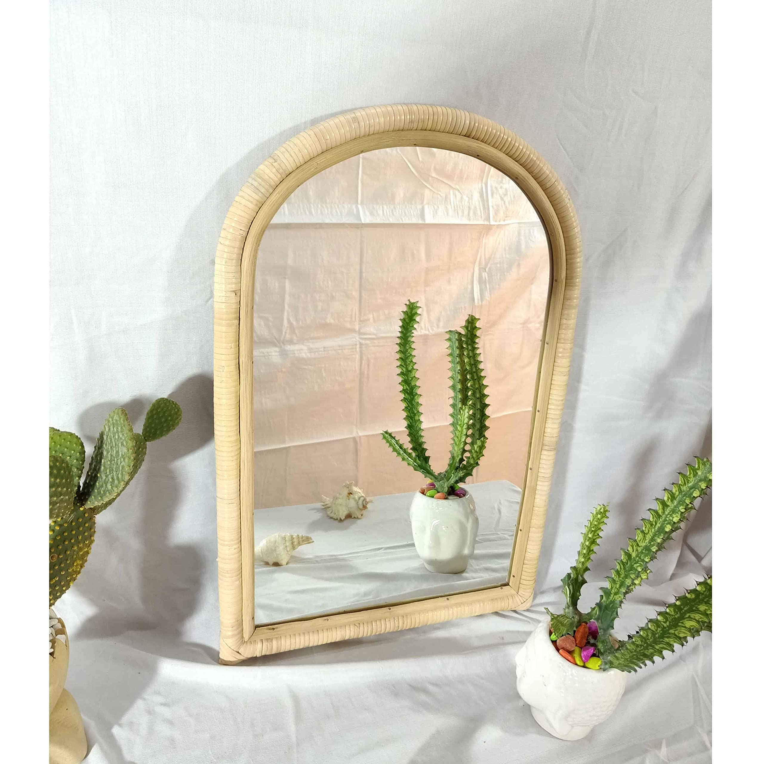 Buy Handmade Rattan Mirror, Rattn Rectangle Mirror, Cane Mirror  