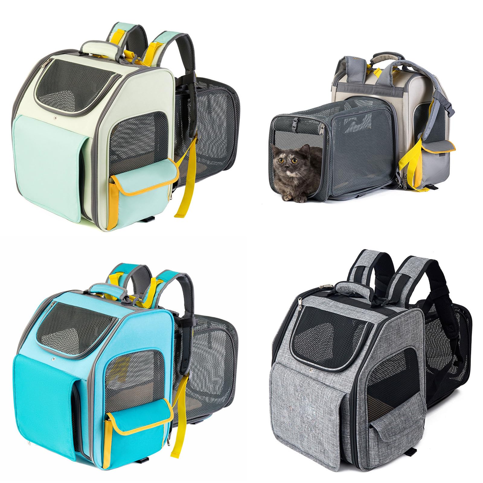 Gatti Outdoor Carriers Bag Estensibile Comodo Gatti Zaino Da Viaggio Borsa di Panno per Gatti Cani Trasportatori Pet Zaino