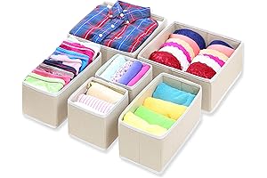 Simple Houseware Foldable Drawer Organizer Bins for Clothes