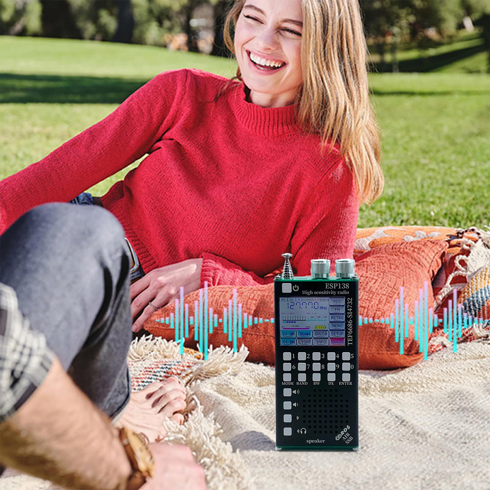 Ricevitore radio portatile TEF6686 BT RDS nero