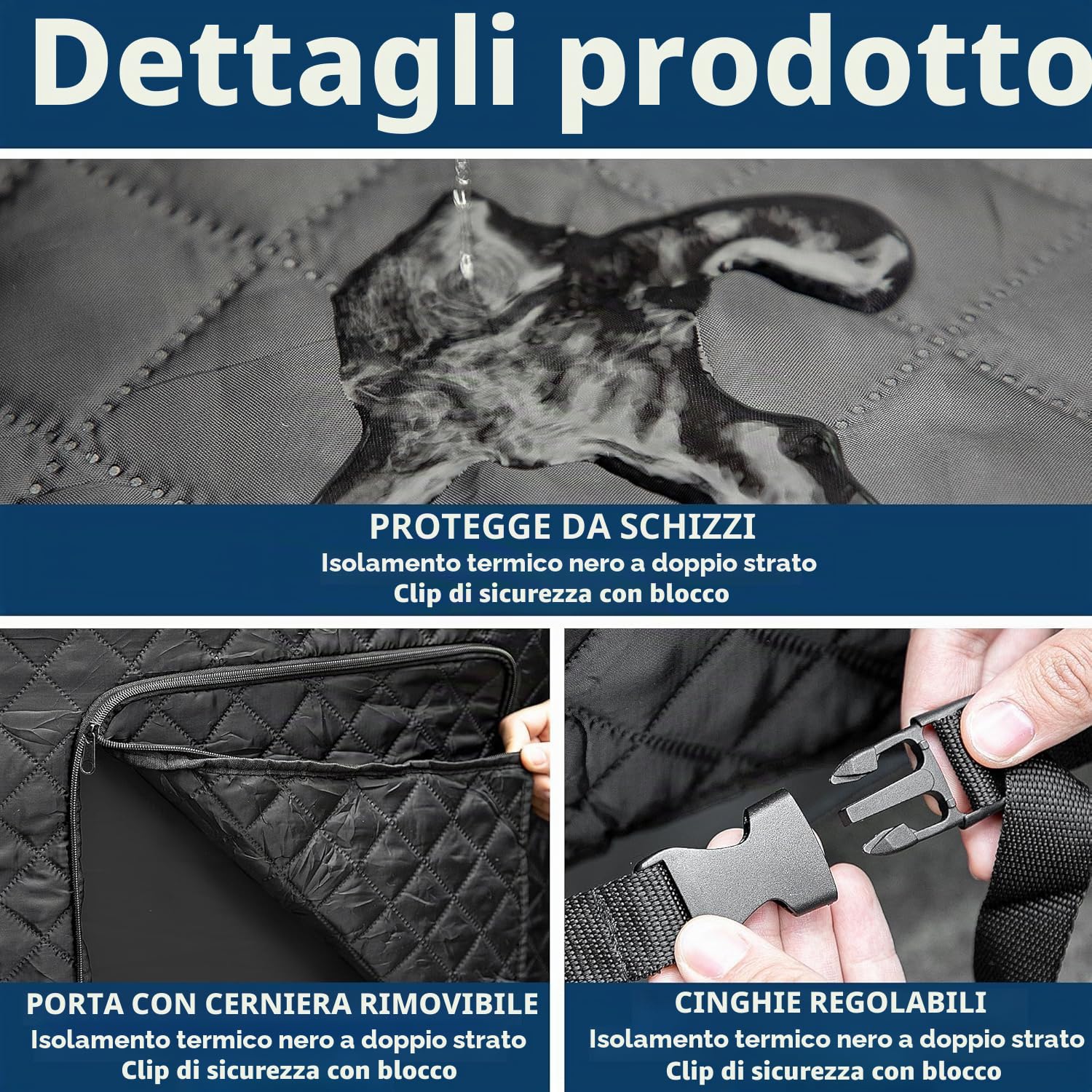 Copertura termica universale rotonda per vasca idromassaggio 180 cm, copertura gonfiabile con porta cerniera, isolamento extra e antipolvere