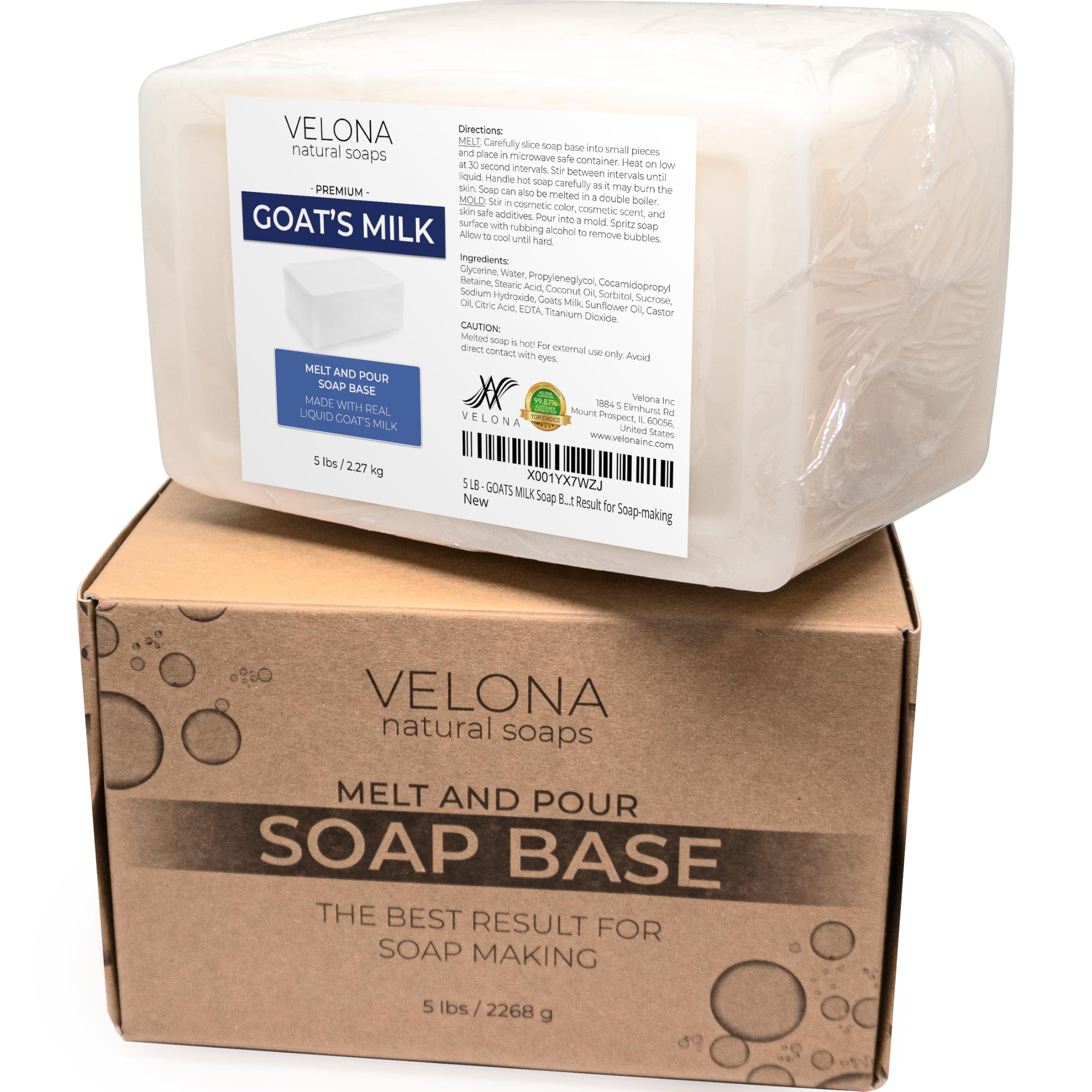 Velona Goat Milk Melt & Pour Glycerin Soap Base