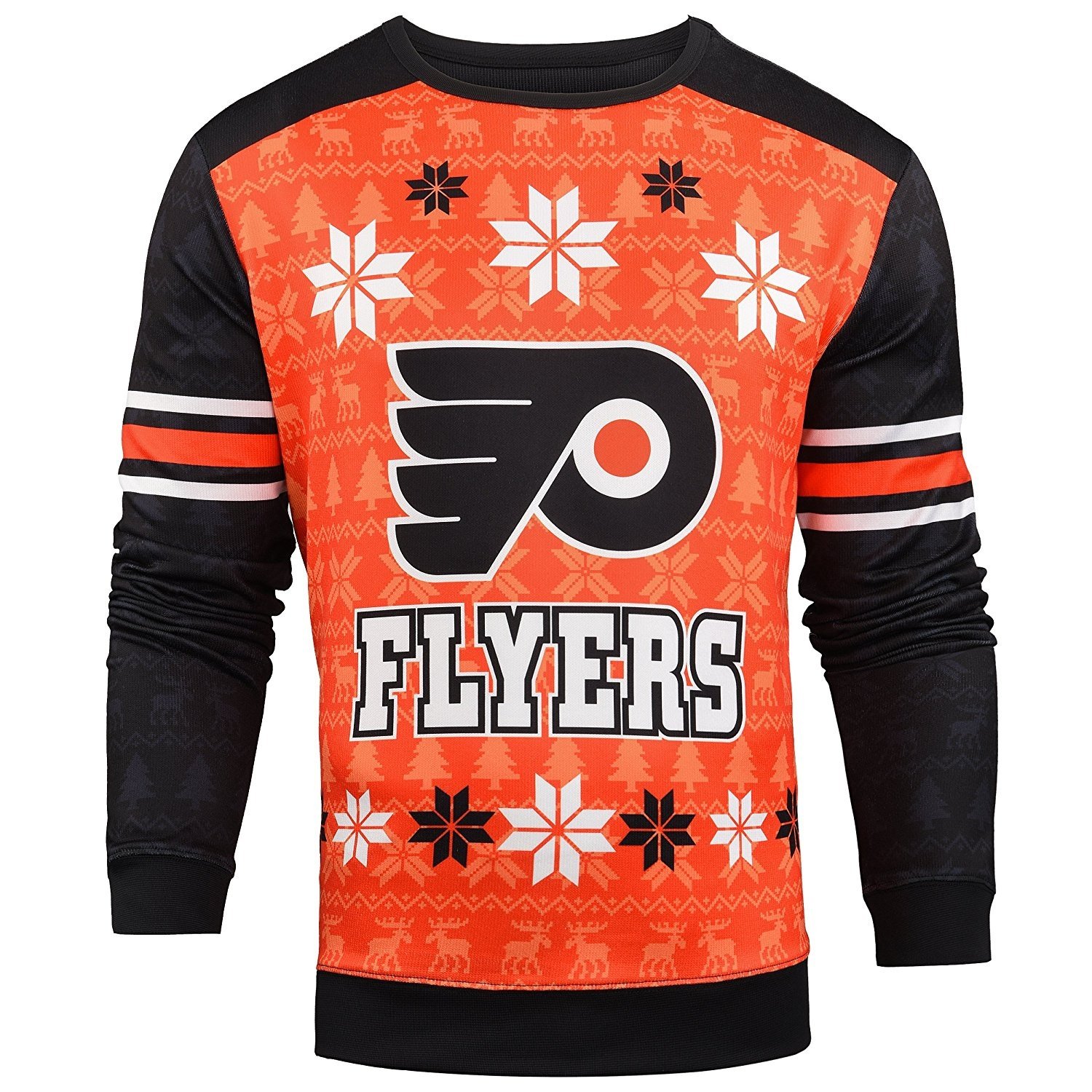 FOCO NHL Men's Printed Ugly Sweater, Philadelphia Flyers