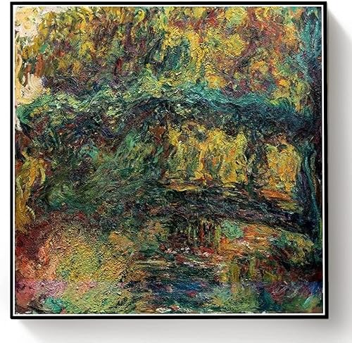 Miniatura 3 de Kits de pintura por números para adultos y niños, el puente japonés, el puente sobre el agua, pintura de estanque de lirios por Claude Monet, kit de