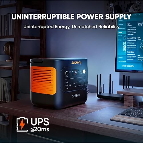 Miniatura 7 de Jackery Explorer - Estación de energía 2000 v2 y 2 paneles solares de 100 W, batería de respaldo LiFePO4 de 2042 Wh, generador solar de 2200 W,