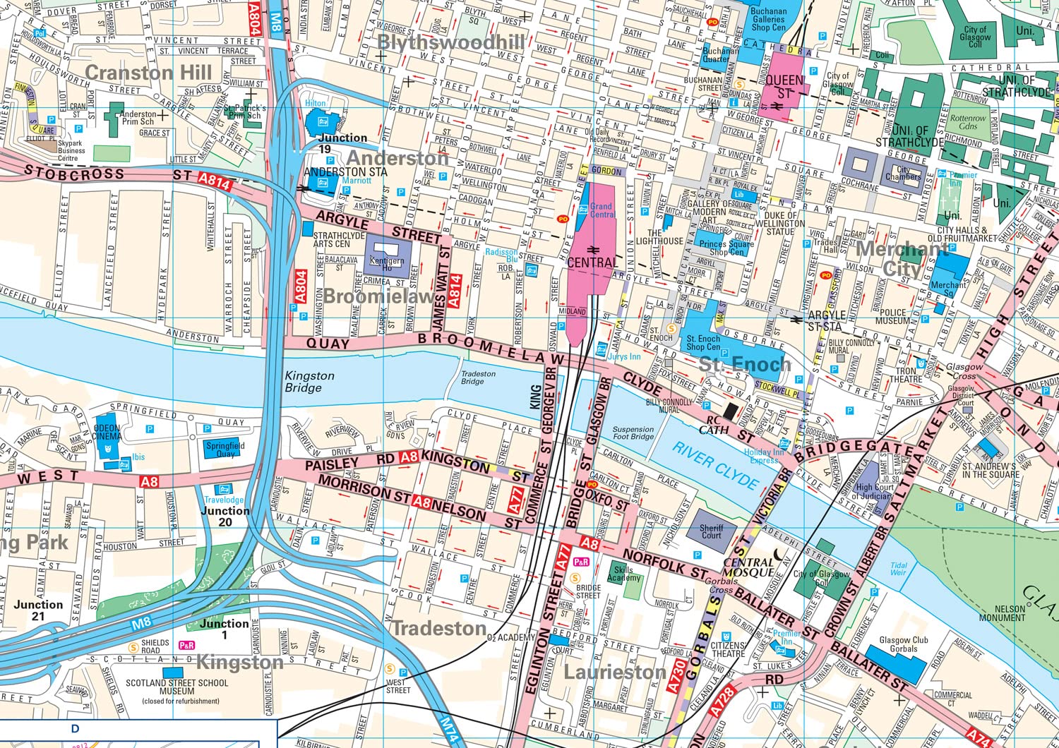 Glasgow Pocket Map: The perfect way to explore Glasgow