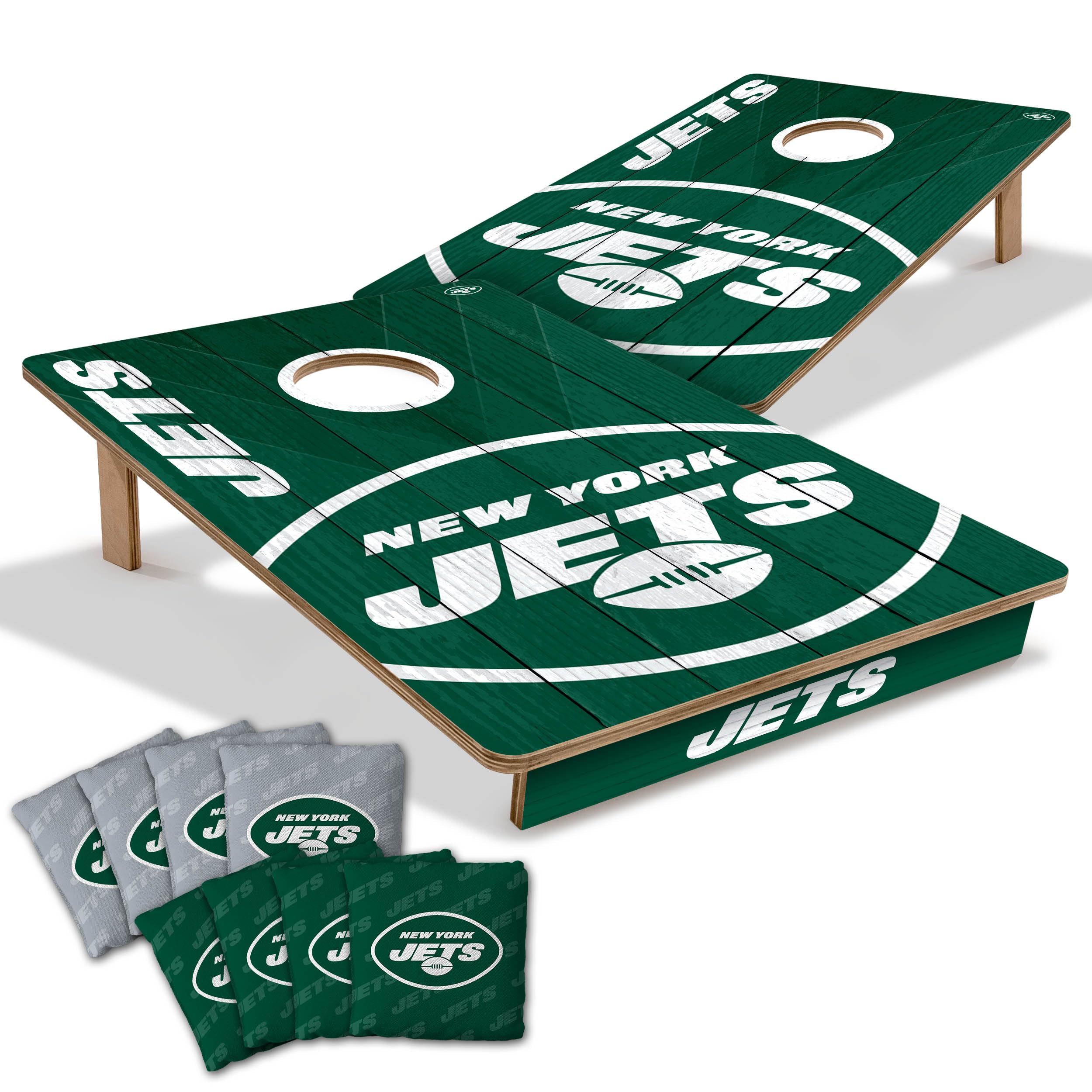 YouTheFan NFL 2’ x 3’ Wood Cornhole Game with Logo Bags