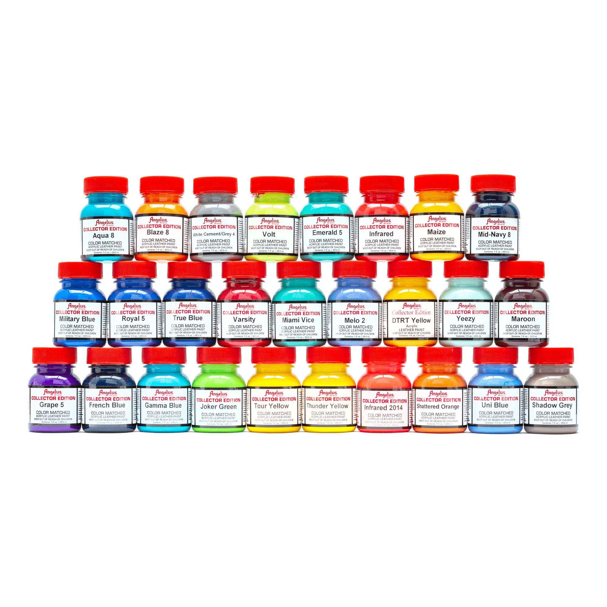 Angelus Brand Acrylic Collection - Kit de edición de 27 colores
