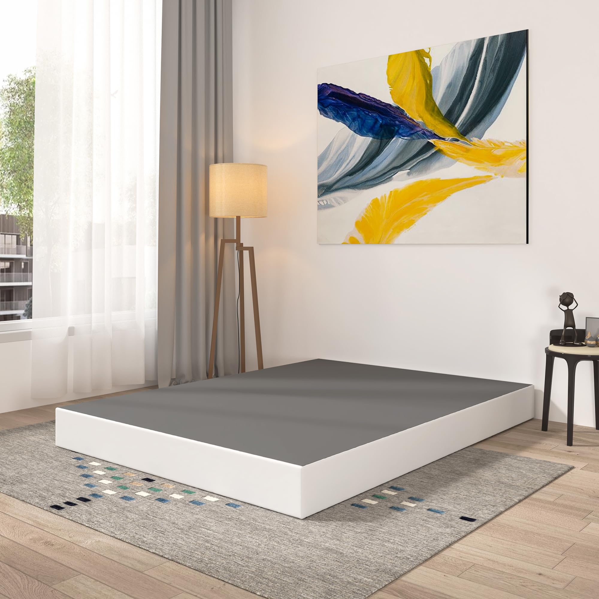 Amazon.com: Qingzhou Box Spring for Queen Bed, 7 Inch High Metal