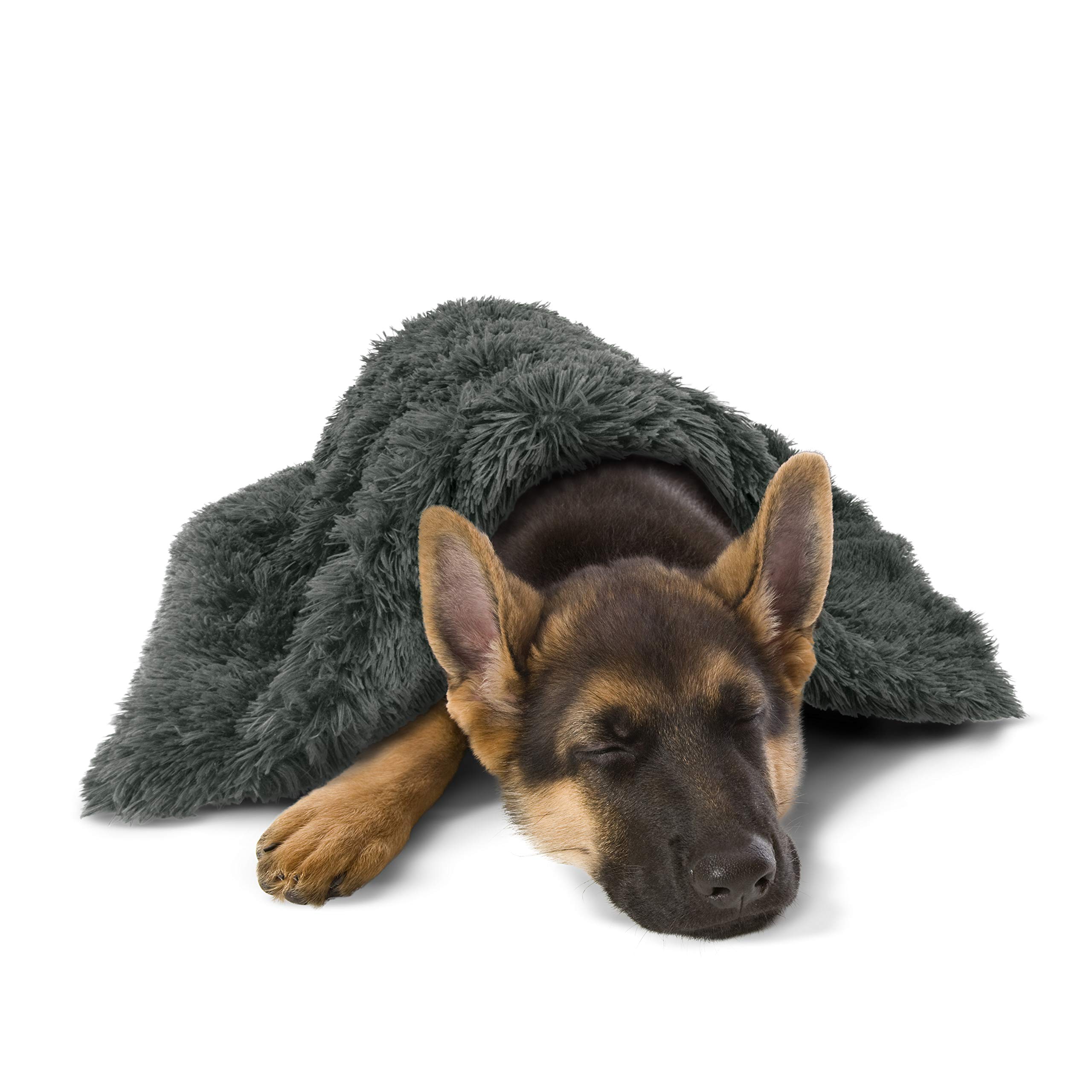 The Dog's Blanket Sound Sleep – Faux Fur Dog Blanket, Grey, Large