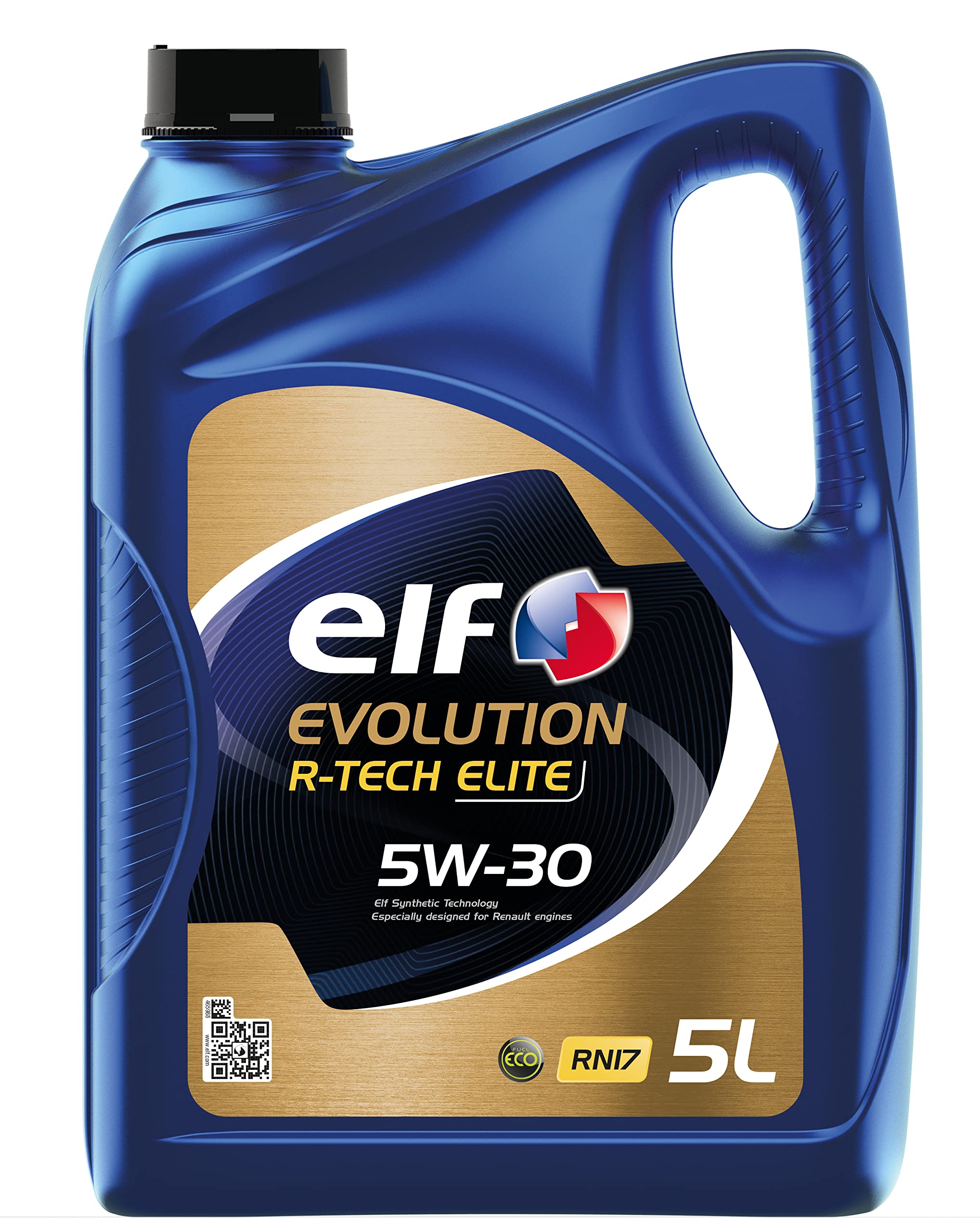 Evolution R-Tech Elite 5W30 Engine Oil ACEA C2/3 - RENAULT Engine Oil Low SAPS Fuel Economy Formula Synthetic High Performance Motor Oil Lubricant - 5L